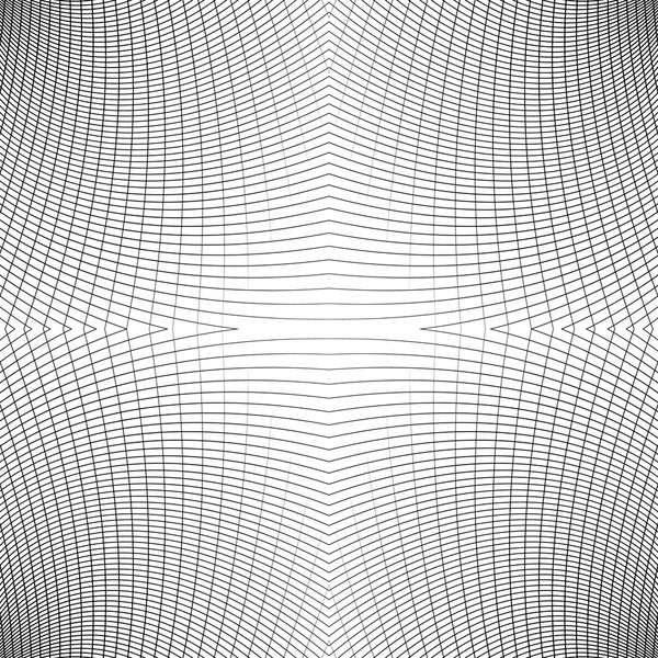 歪んだ抽象的な線パターン — ストックベクタ