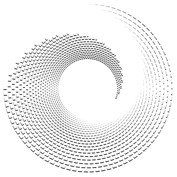 Espiral, forma de vórtice, elemento . — Vetor de Stock