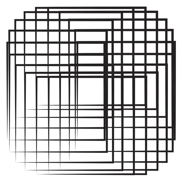 Fondo geométrico abstracto cuadrados irregulares — Vector de stock