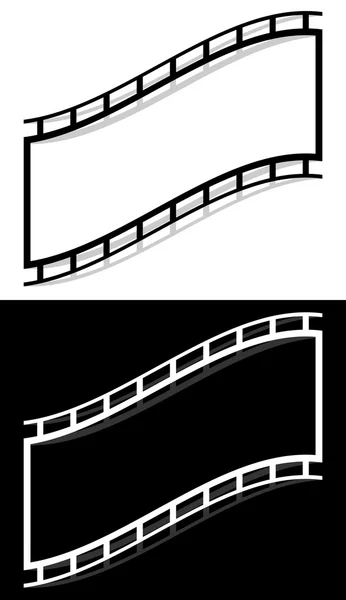 Filmstreifen-Formelemente gesetzt — Stockvektor