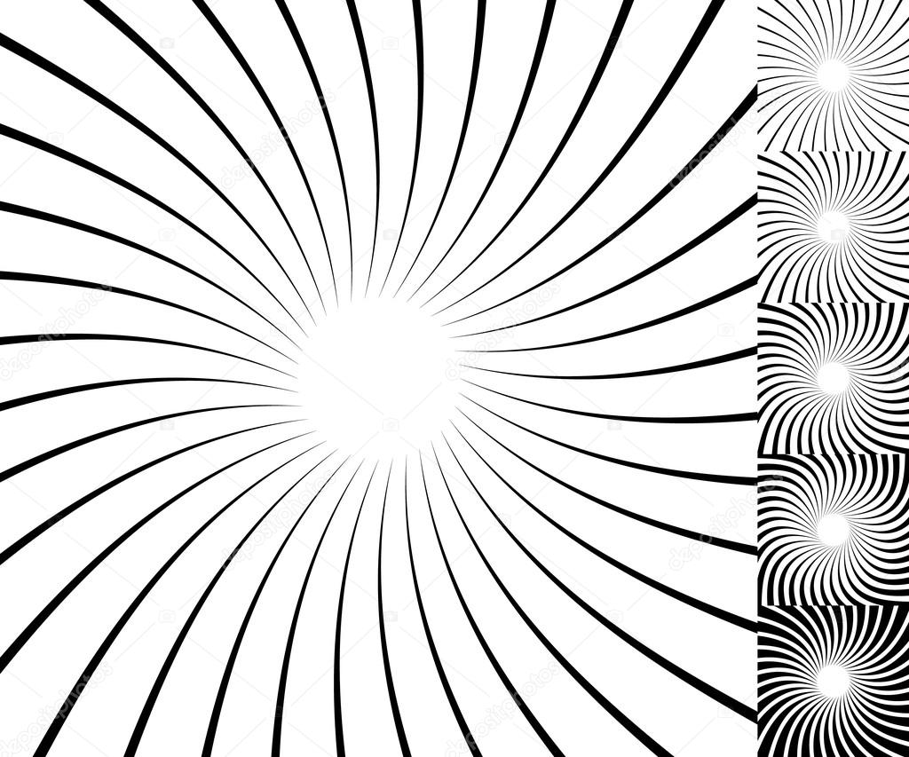  radiating lines circular pattern