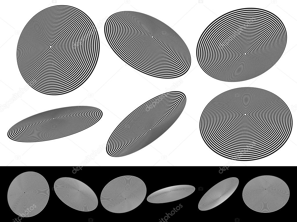 concentric circle elements set