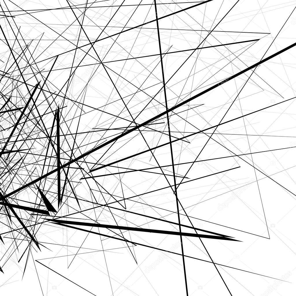 random chaotic lines abstract pattern