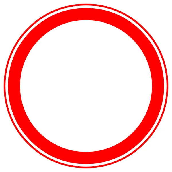 Beperking, verbod ondertekent pictogram — Stockvector