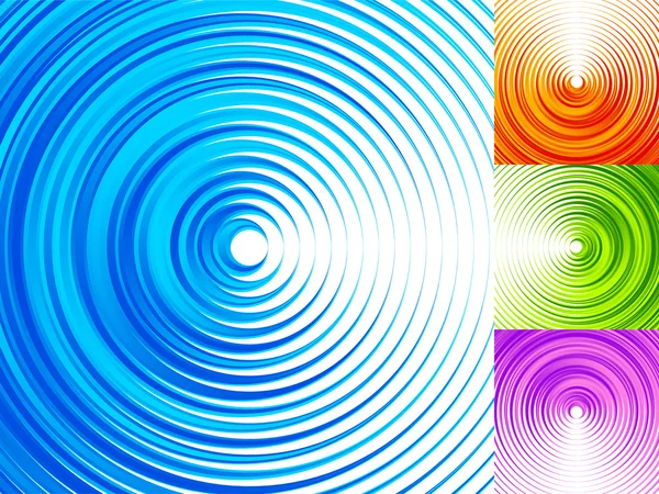 Concentric circle elements set — Stock Vector