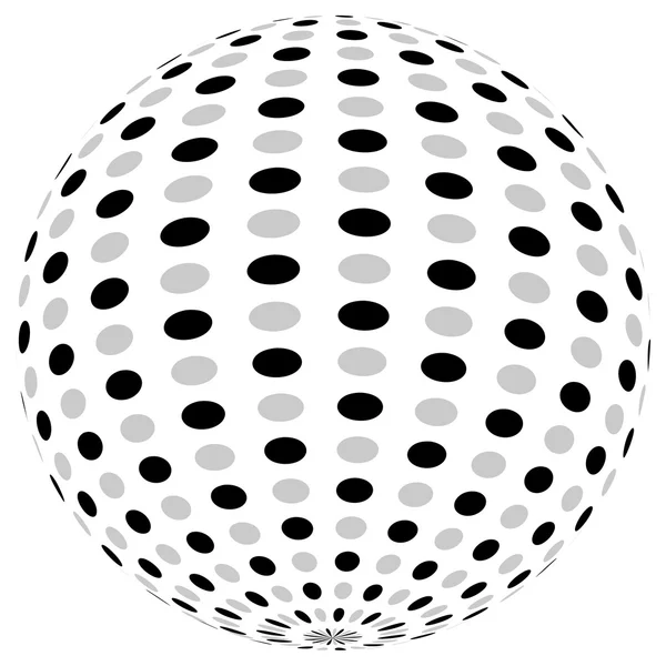 Abstracto esfera 3d orbe — Vector de stock