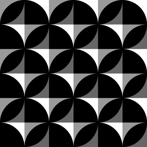 幾何学的な黒と白のパターン — ストックベクタ