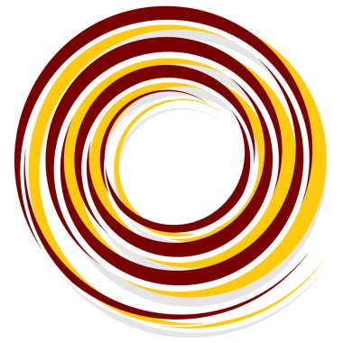 Soyut sarmal dekorasyon öğesi  