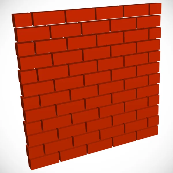 Ziegelmauer, Bau, Bauhintergrund — Stockvektor