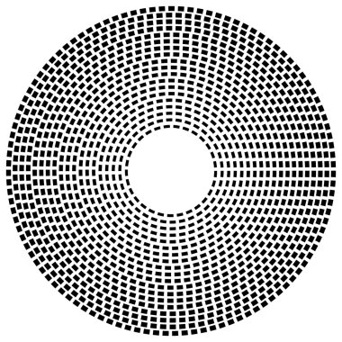 Soyut geometrik daireler öğesi  