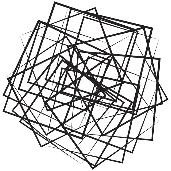 Геометричний фон абстрактних квадратів — стоковий вектор