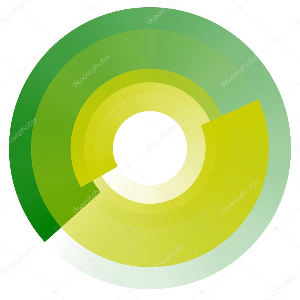 Fading concentric circles element