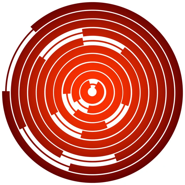 Segmented circles, rings element. — Stock Vector