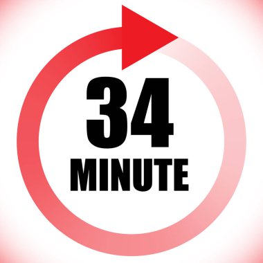 Numaralar, rakamlar, çevirme illüstrasyonu. Zaman, süre ve zaman kavramı simgesi. Geri dönüş zamanı (TAT) simgesi. Geri sayım, geri sayım vektörü