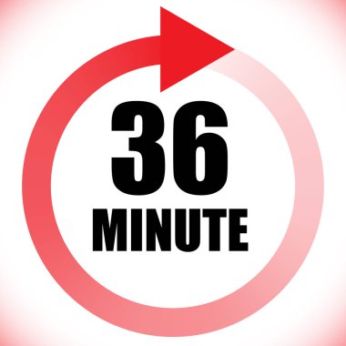 Numaralar, rakamlar, çevirme illüstrasyonu. Zaman, süre ve zaman kavramı simgesi. Geri dönüş zamanı (TAT) simgesi. Geri sayım, geri sayım vektörü