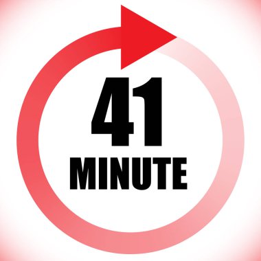 Numaralar, rakamlar, çevirme illüstrasyonu. Zaman, süre ve zaman kavramı simgesi. Geri dönüş zamanı (TAT) simgesi. Geri sayım, geri sayım vektörü