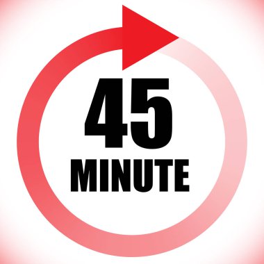 Numaralar, rakamlar, çevirme illüstrasyonu. Zaman, süre ve zaman kavramı simgesi. Geri dönüş zamanı (TAT) simgesi. Geri sayım, geri sayım vektörü