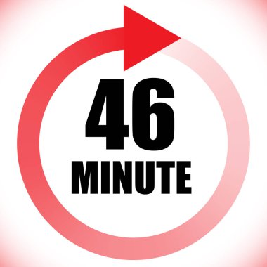 Numaralar, rakamlar, çevirme illüstrasyonu. Zaman, süre ve zaman kavramı simgesi. Geri dönüş zamanı (TAT) simgesi. Geri sayım, geri sayım vektörü