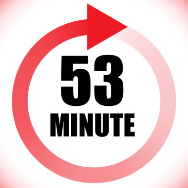 Numaralar, rakamlar, çevirme illüstrasyonu. Zaman, süre ve zaman kavramı simgesi. Geri dönüş zamanı (TAT) simgesi. Geri sayım, geri sayım vektörü