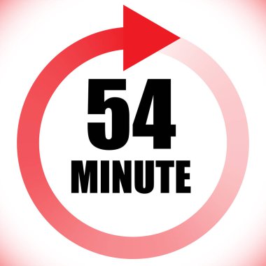 Numaralar, rakamlar, çevirme illüstrasyonu. Zaman, süre ve zaman kavramı simgesi. Geri dönüş zamanı (TAT) simgesi. Geri sayım, geri sayım vektörü