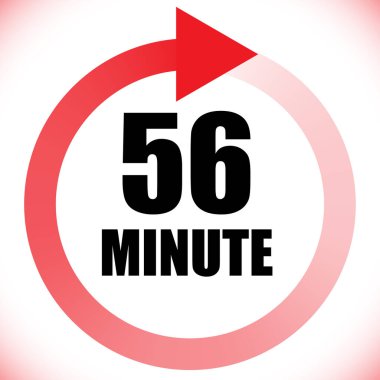 Numaralar, rakamlar, çevirme illüstrasyonu. Zaman, süre ve zaman kavramı simgesi. Geri dönüş zamanı (TAT) simgesi. Geri sayım, geri sayım vektörü