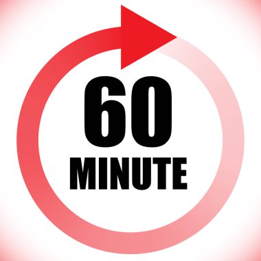 Numaralar, rakamlar, çevirme illüstrasyonu. Zaman, süre ve zaman kavramı simgesi. Geri dönüş zamanı (TAT) simgesi. Geri sayım, geri sayım vektörü