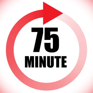 Numaralar, rakamlar, çevirme illüstrasyonu. Zaman, süre ve zaman kavramı simgesi. Geri dönüş zamanı (TAT) simgesi. Geri sayım, geri sayım vektörü