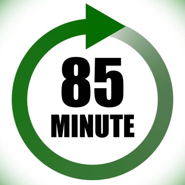 Numaralar, rakamlar, çevirme illüstrasyonu. Zaman, süre ve zaman kavramı simgesi. Geri dönüş zamanı (TAT) simgesi. Geri sayım, geri sayım vektörü