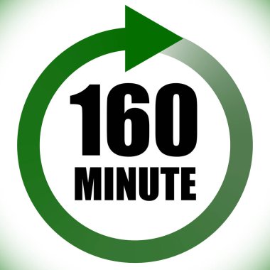 Numaralar, rakamlar, çevirme illüstrasyonu. Zaman, süre ve zaman kavramı simgesi. Geri dönüş zamanı (TAT) simgesi. Geri sayım, geri sayım vektörü