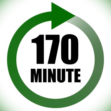 Numaralar, rakamlar, çevirme illüstrasyonu. Zaman, süre ve zaman kavramı simgesi. Geri dönüş zamanı (TAT) simgesi. Geri sayım, geri sayım vektörü