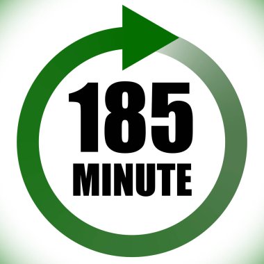 Numaralar, rakamlar, çevirme illüstrasyonu. Zaman, süre ve zaman kavramı simgesi. Geri dönüş zamanı (TAT) simgesi. Geri sayım, geri sayım vektörü