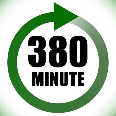 Numaralar, rakamlar, çevirme illüstrasyonu. Zaman, süre ve zaman kavramı simgesi. Geri dönüş zamanı (TAT) simgesi. Geri sayım, geri sayım vektörü