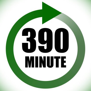 Numaralar, rakamlar, çevirme illüstrasyonu. Zaman, süre ve zaman kavramı simgesi. Geri dönüş zamanı (TAT) simgesi. Geri sayım, geri sayım vektörü