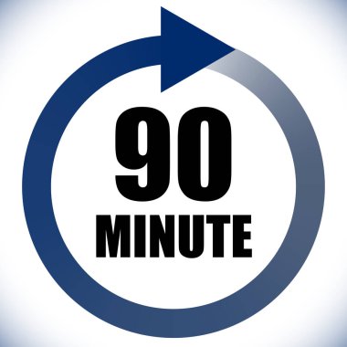 Numaralar, rakamlar, çevirme illüstrasyonu. Zaman, süre ve zaman kavramı simgesi. Geri dönüş zamanı (TAT) simgesi. Geri sayım, geri sayım vektörü