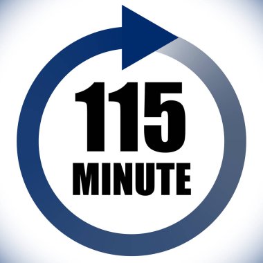 Numaralar, rakamlar, çevirme illüstrasyonu. Zaman, süre ve zaman kavramı simgesi. Geri dönüş zamanı (TAT) simgesi. Geri sayım, geri sayım vektörü