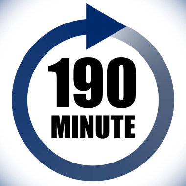 Numaralar, rakamlar, çevirme illüstrasyonu. Zaman, süre ve zaman kavramı simgesi. Geri dönüş zamanı (TAT) simgesi. Geri sayım, geri sayım vektörü