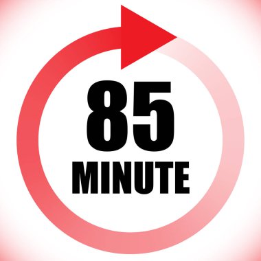 Numaralar, rakamlar, çevirme illüstrasyonu. Zaman, süre ve zaman kavramı simgesi. Geri dönüş zamanı (TAT) simgesi. Geri sayım, geri sayım vektörü