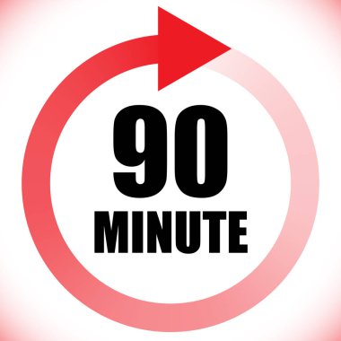 Numaralar, rakamlar, çevirme illüstrasyonu. Zaman, süre ve zaman kavramı simgesi. Geri dönüş zamanı (TAT) simgesi. Geri sayım, geri sayım vektörü