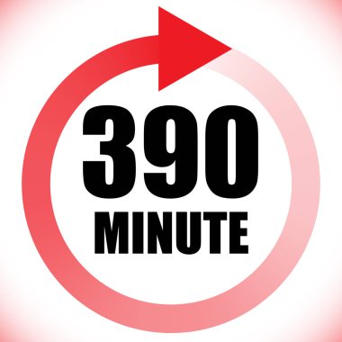 Numaralar, rakamlar, çevirme illüstrasyonu. Zaman, süre ve zaman kavramı simgesi. Geri dönüş zamanı (TAT) simgesi. Geri sayım, geri sayım vektörü