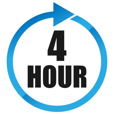 Numaralar, rakamlar, çevirme illüstrasyonu. Zaman, süre ve zaman kavramı simgesi. Geri dönüş zamanı (TAT) simgesi. Geri sayım, geri sayım vektörü