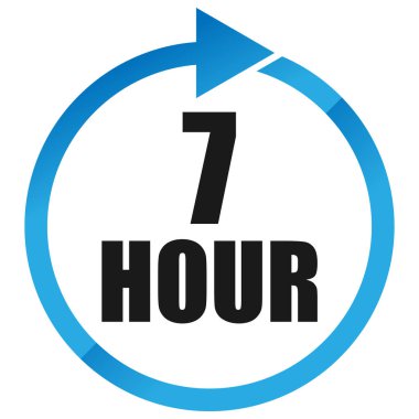 Numaralar, rakamlar, çevirme illüstrasyonu. Zaman, süre ve zaman kavramı simgesi. Geri dönüş zamanı (TAT) simgesi. Geri sayım, geri sayım vektörü