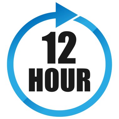 Numaralar, rakamlar, çevirme illüstrasyonu. Zaman, süre ve zaman kavramı simgesi. Geri dönüş zamanı (TAT) simgesi. Geri sayım, geri sayım vektörü