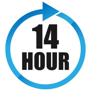 Numaralar, rakamlar, çevirme illüstrasyonu. Zaman, süre ve zaman kavramı simgesi. Geri dönüş zamanı (TAT) simgesi. Geri sayım, geri sayım vektörü