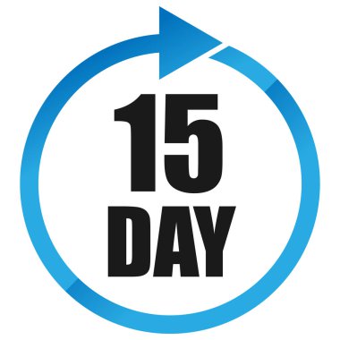 Numaralar, rakamlar, çevirme illüstrasyonu. Zaman, süre ve zaman kavramı simgesi. Geri dönüş zamanı (TAT) simgesi. Geri sayım, geri sayım vektörü