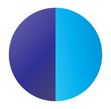 Pasta grafiği, turta grafiği, diyagram segmentli çember (ler) 2 'den 20' ye kadar bölümler, parçalar ve parçalar