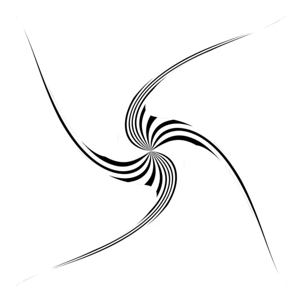 Torça Espiral Gire Gire Elemento Fino Arte Forma Rotativa Abstrata — Vetor de Stock
