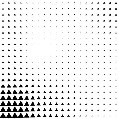 Yarım tonlu üçgen vektör çizimi. Üçgen geometrik arkaplan dokusu ve deseni