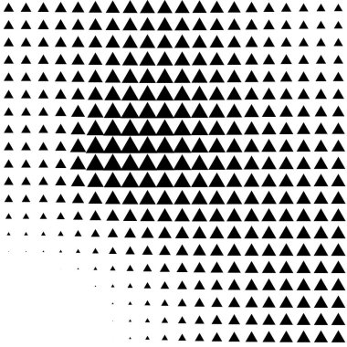 Yarım tonlu üçgen vektör çizimi. Üçgen geometrik arkaplan dokusu ve deseni