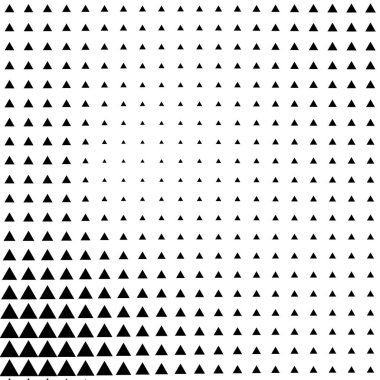 Yarım tonlu üçgen vektör çizimi. Üçgen geometrik arkaplan dokusu ve deseni