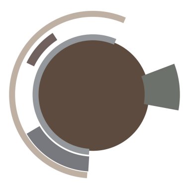 Siber-siber punk, bilim-kurgu geometrik daireler, halkalar. Yüksek teknoloji HUD elementleri. Eşmerkezli, tekno için döner daireler, teknoloji teması. Dairesel, yuvarlak tasarım elementleri